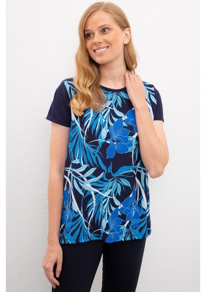 Kadın Lacivert T-Shirt 50218063-VR033