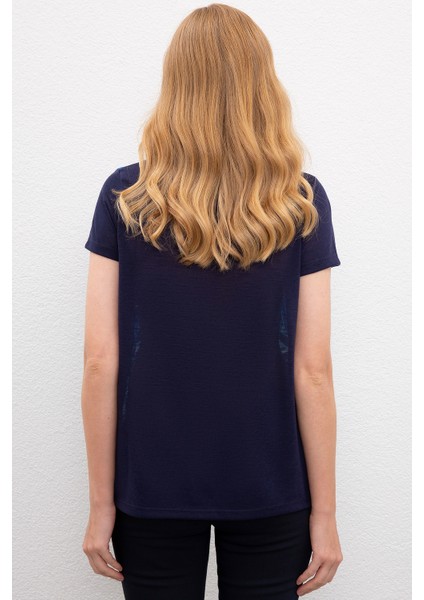 Kadın Lacivert T-Shirt 50218063-VR033