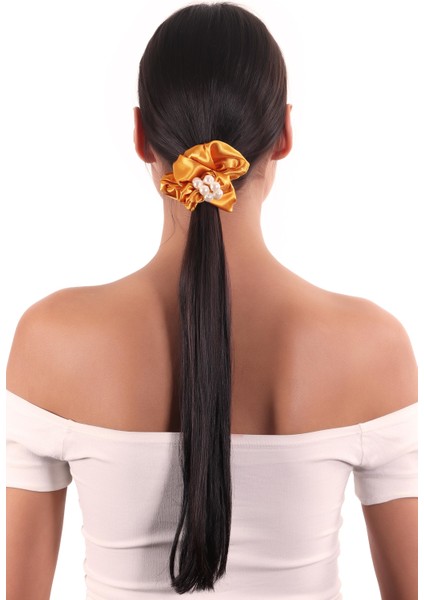 Hahai Kadın Inci Boncuk Detaylı Scrunchie Toka modelleri