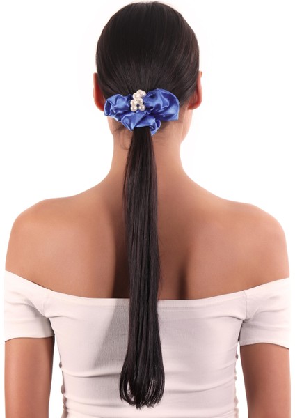 Hahai Kadın Inci Boncuk Detaylı Scrunchie Toka