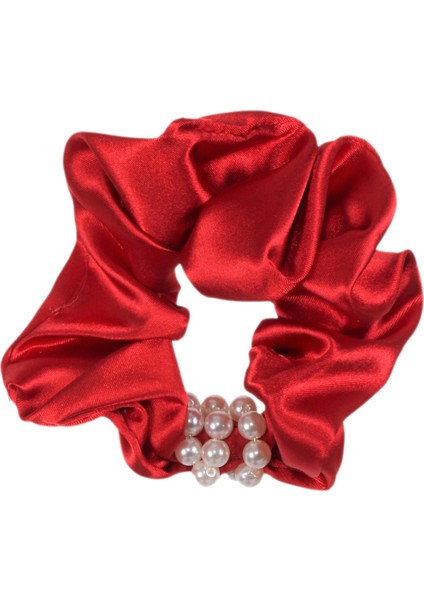 Hahai Kadın Inci Boncuk Detaylı Scrunchie Toka