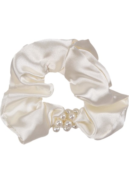 Hahai Kadın Inci Boncuk Detaylı Scrunchie Toka