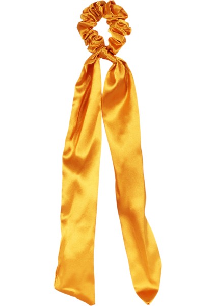 Hahai Kadın Uzun Kurdele Model Saten Scrunchie Toka