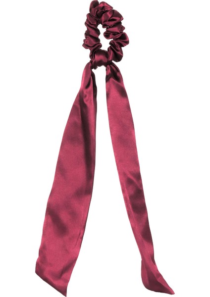 Hahai Kadın Uzun Kurdele Model Saten Scrunchie Toka