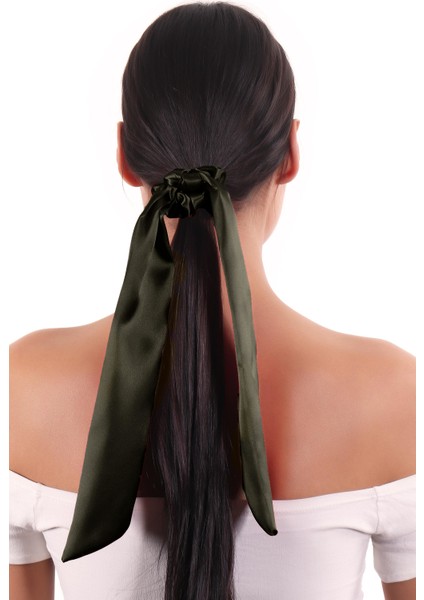 Hahai Kadın Uzun Kurdele Model Saten Scrunchie Toka modelleri