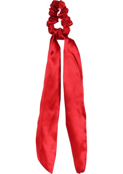 Hahai Kadın Uzun Kurdele Model Saten Scrunchie Toka