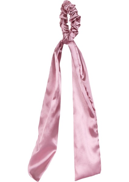 Hahai Kadın Uzun Kurdele Model Saten Scrunchie Toka