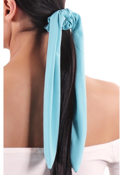 Hahai Kadın Uzun Kurdele Model Scrunchie Toka