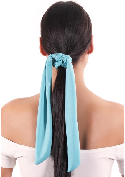 Hahai Kadın Uzun Kurdele Model Scrunchie Toka