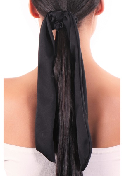 Hahai Kadın Uzun Kurdele Model Scrunchie Toka