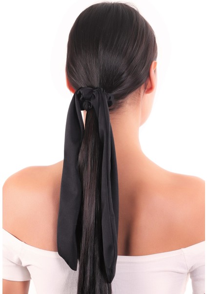 Hahai Kadın Uzun Kurdele Model Scrunchie Toka