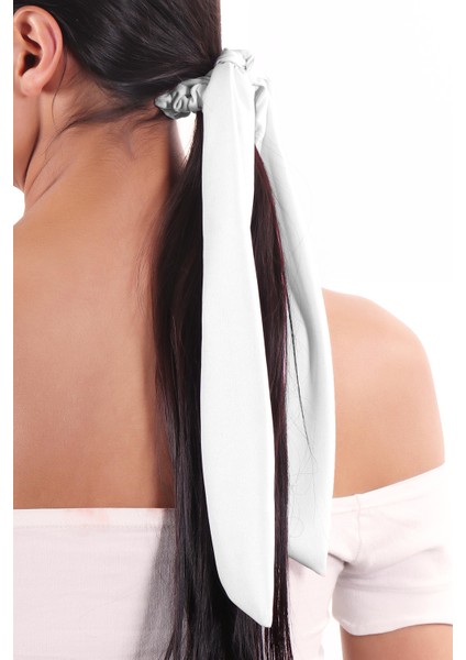 Hahai Kadın Uzun Kurdele Model Scrunchie Toka