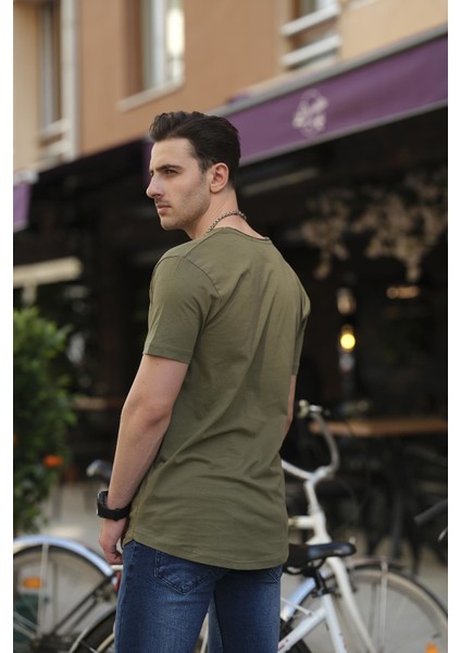 Crash Açık Yaka Slim Fit T-Shirt modelleri