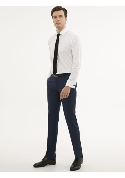 Lacivert Slim Fit Pantolon