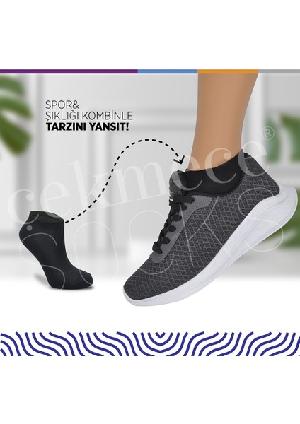 7'li Unisex Pamuk Spor Patik Çorap