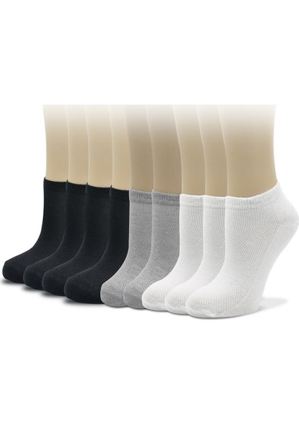 9'lu Unisex Pamuk Spor Patik Çorap