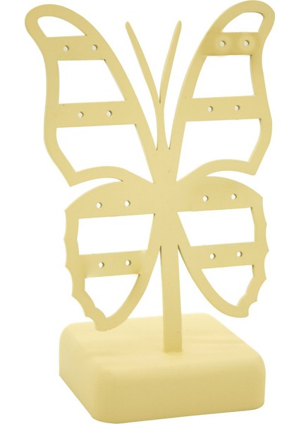 8'li Kelebek Metal Kuyumcu Vitrin Küpelik Takı Aksesuarı
