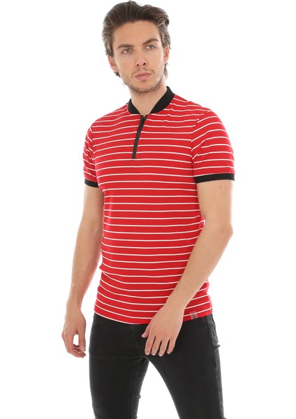 Lenasso Jakarlı Polo Yaka T-Shirt