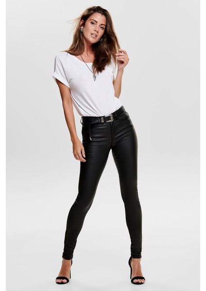 15151791 Kadın Onlanne K Mıd Waıst Coated Jeans Noos Denim Pantolon 20Y modelleri