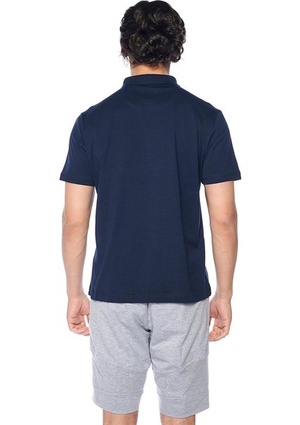 Lacivert Dge11458 Polo Yaka T-Shirt-Lc