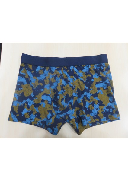Lacivert Hardal Compact Kamuflaj Erkek Boxer