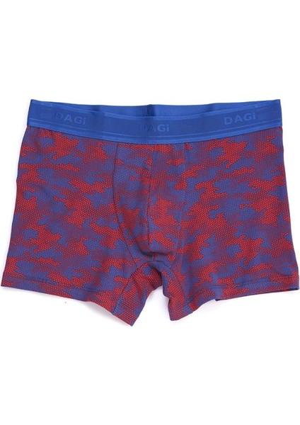 Saks-Bordo Compact Kamuflaj Erkek Boxer