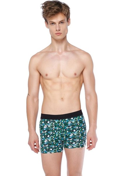 Siyah - Yeşil Compact Yapboz Boxer