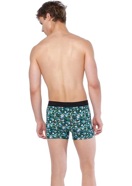 Siyah - Yeşil Compact Yapboz Boxer