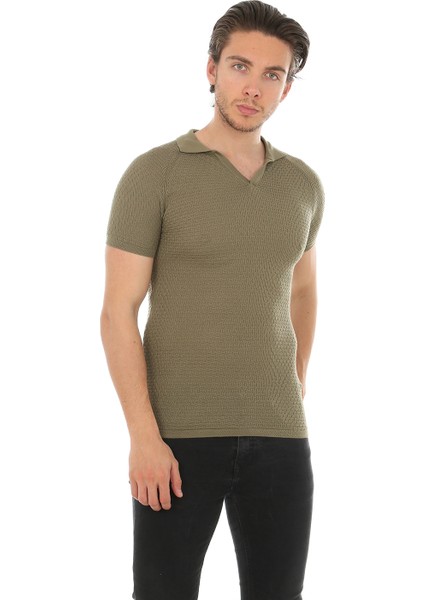 Lenasso Polo Yaka Triko T-Shirt AB-K61004LNS