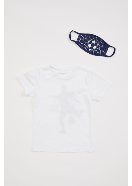 Erkek Çocuk Football Baskılı Tişört ve Maske Takım S2754A620HS fiyatları