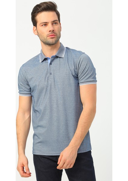 Erkek Kısa Kollu Polo Yaka Lacivert Polo Tişört modelleri