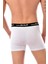 3 Adet Elit 1252 Erkek Modal Elasthan Boxer Beyaz 2