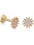 Yapar Jewellery 14 Ayar Altın Taşlı Güneş Tragus Piercing 1