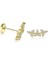 Yapar Jewellery 14 Ayar Altın Taşlı Dal Kulak Piercing 1