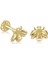 Yapar Jewellery 14 Ayar Altın Arı Motifli Kulak Piercing 1