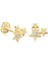 Yapar Jewellery 14 Ayar Altın Taşlı 3 Yıldız Kulak Piercing 1