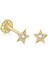 Yapar Jewellery 14 Ayar Altın Taşlı Tek Yıldız Kulak Piercing 1