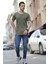 Crash Açık Yaka Slim Fit T-Shirt 1