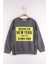 Erkek Çocuk Brooklyn Baskılı Fermuar Detaylı Sweatshirt 1