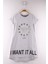 Kız Çocuk I Want It All Baskılı Elbise 1