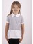 Kız Çocuk Gömlek Yaka Dantel Detaylı T-Shirt 1