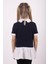 Kız Çocuk Gömlek Yaka Dantel Detaylı T-Shirt 3