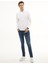 Erkek Beyaz Slim Fit Polo Yaka Sweatshirt 50226541-VR013 4