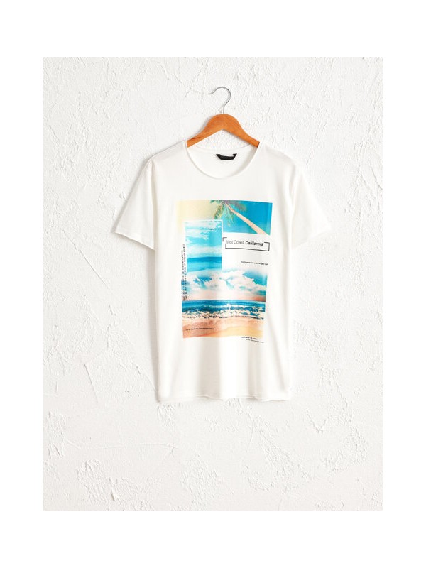 Lc Waikiki Erkek Gulkurusu T Shirt 9w0104z8 Trendyol