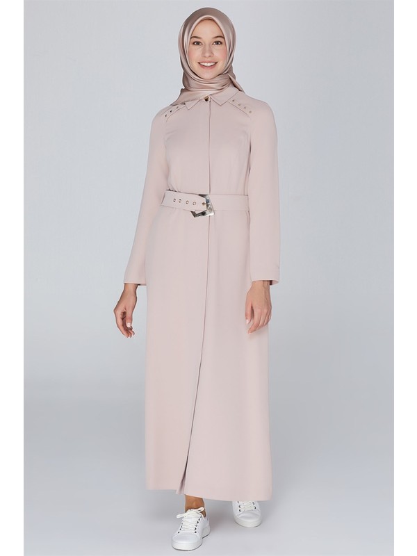 Armine Kemer Detayli Pardesu 20y8213 Fiyati Taksit Secenekleri