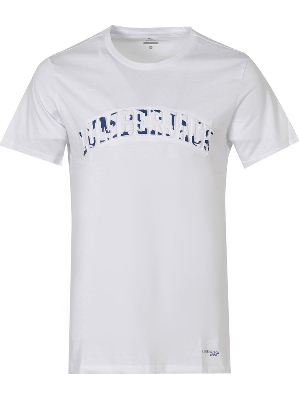 Lumberjack M-18013 Pelham Kk Beyaz Erkek T-Shirt