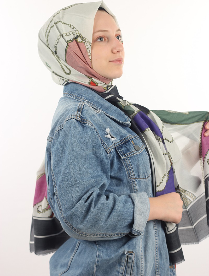 Aker Ipek Koton Etol Şal 8088777 görsel 2