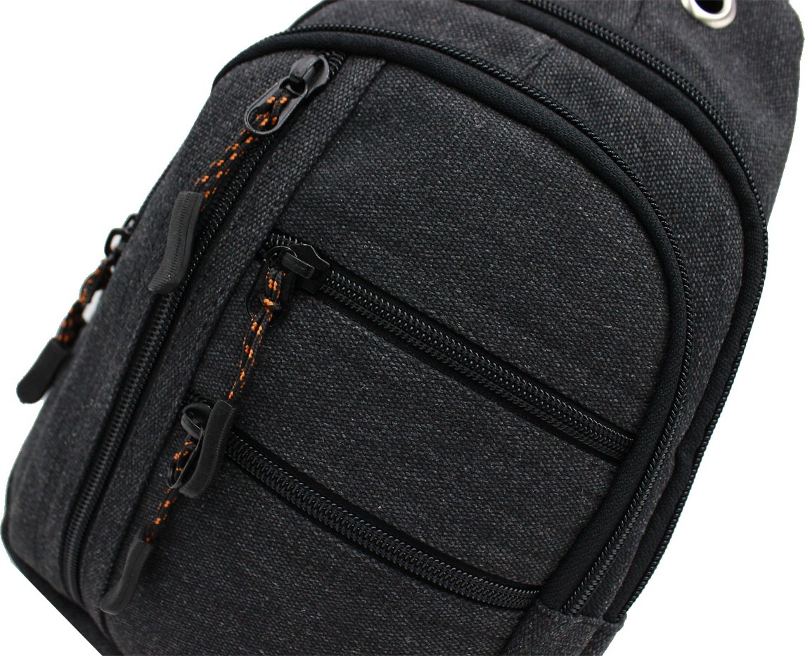Seventeen 3473 Kanvas Body Bag Çapraz Çanta Siyah görsel 2