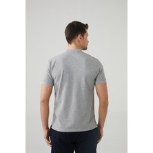 MP Erkek Polo Yaka Gri T-shirt Tekstil 201-5005MR 550