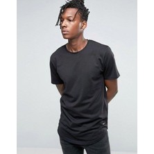 Bpm Long Line Basic Erkek Tişört Siyah